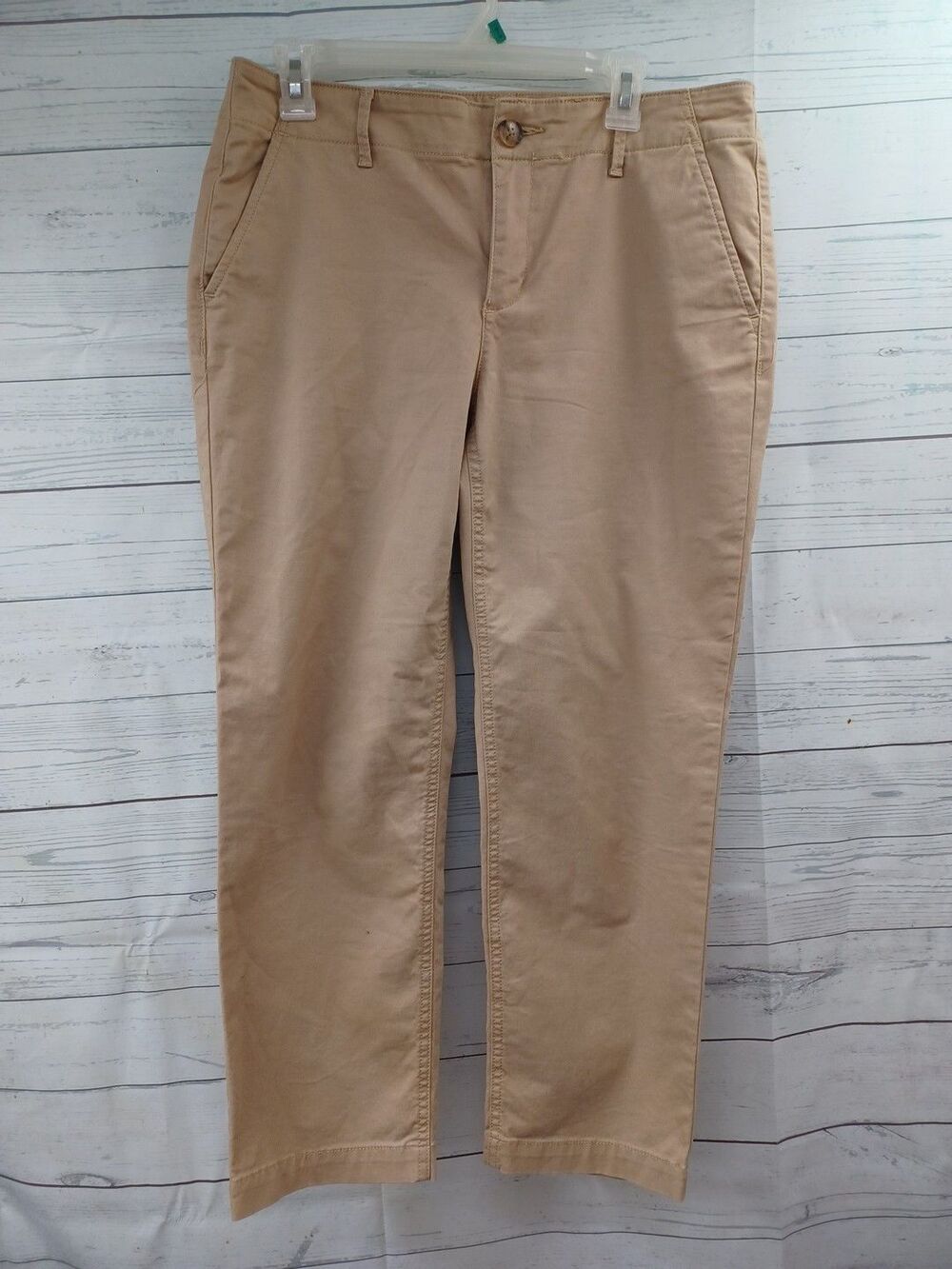 Loft The Slim Womens Kakhi Pants Slacks Sz 8